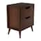 Hello Honey® 26" Yume Mid Century Modern Solid Wood Nightstand with 2 Storage Drawers